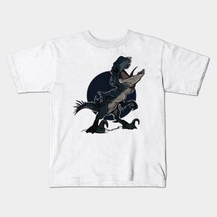 Night Fury: The Dinosaur in Blue and Black Kids T-Shirt